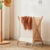 Bamboo X-Frame Laundry Hamper