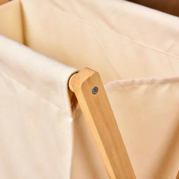 Bamboo X-Frame Laundry Hamper