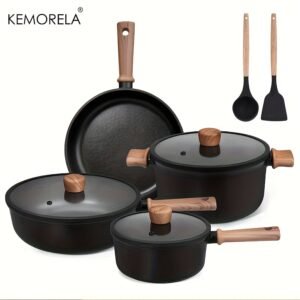 KEMORELA 13pcs Ceramic Cookware Set