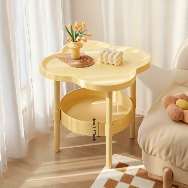 Comfortable and Bedside Table with Portable Storage Rack