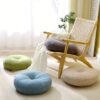Japanese-Style Floor Cushions, Beautifully Crafted Round Pillows Random colour
