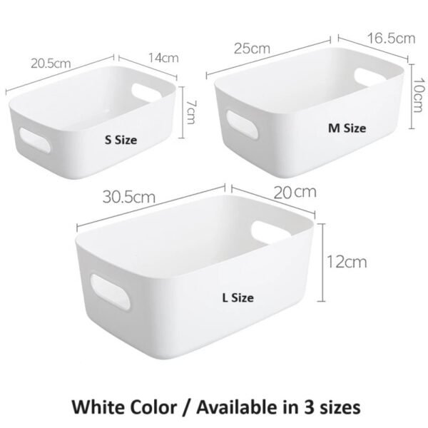 Thickened Hard Multipurpose Plastic Storage Organizer Basket Box