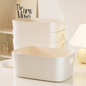 Thickened Hard Multipurpose Plastic Storage Organizer Basket Box