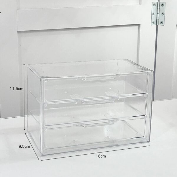 Transparent Storage Box Large-Capacity Acrylic Drawer Stationery Organizing Box Desktop Jewelry Storage