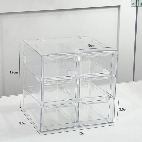 Transparent Storage Box Large-Capacity Acrylic Drawer Stationery Organizing Box Desktop Jewelry Storage