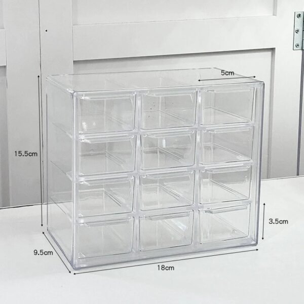 Transparent Storage Box Large-Capacity Acrylic Drawer Stationery Organizing Box Desktop Jewelry Storage