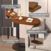 C-Shaped Side Table for Sofa