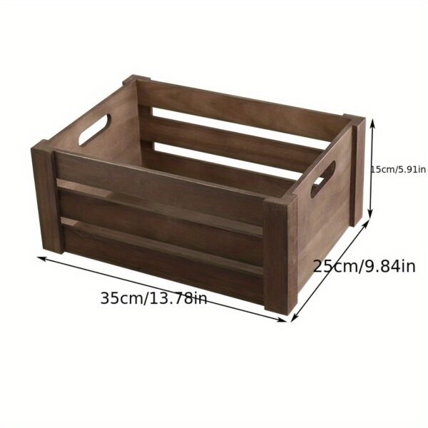 3pcs Rustic Farmhouse Wooden Storage Crates Set